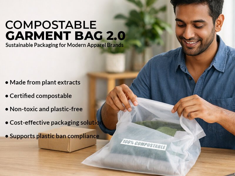 compostable packaging for apparel brands - Eco365